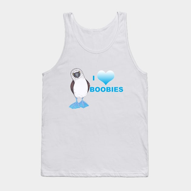 I Heart Boobies Tank Top by Frank Herrera